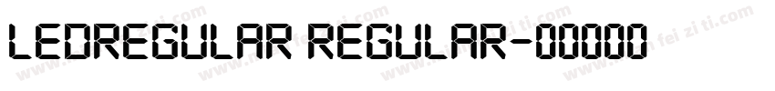 LedRegular Regular字体转换